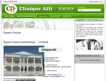 Tablet Screenshot of clinique-affi.com